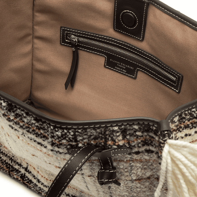 Marcella Borsa Frange Lana Plaid Donna