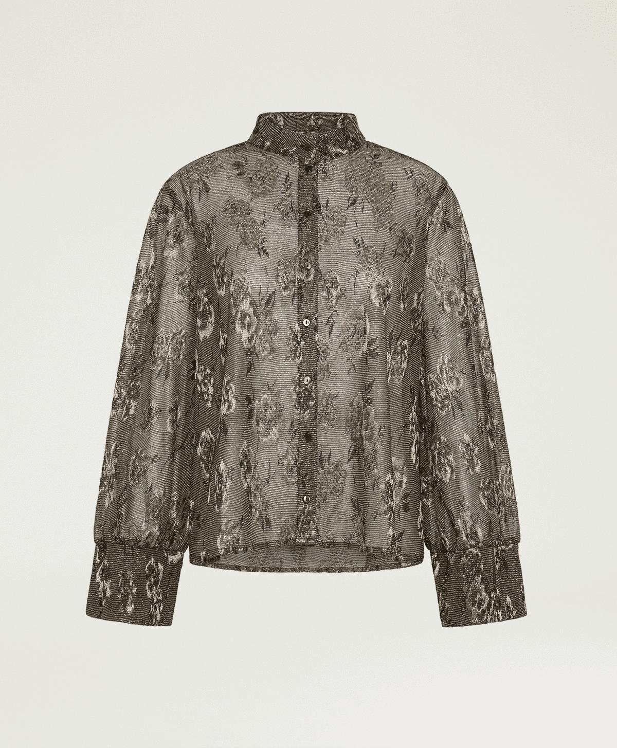 Momoni' Camicia Jersey Jaquard Lurex Donna