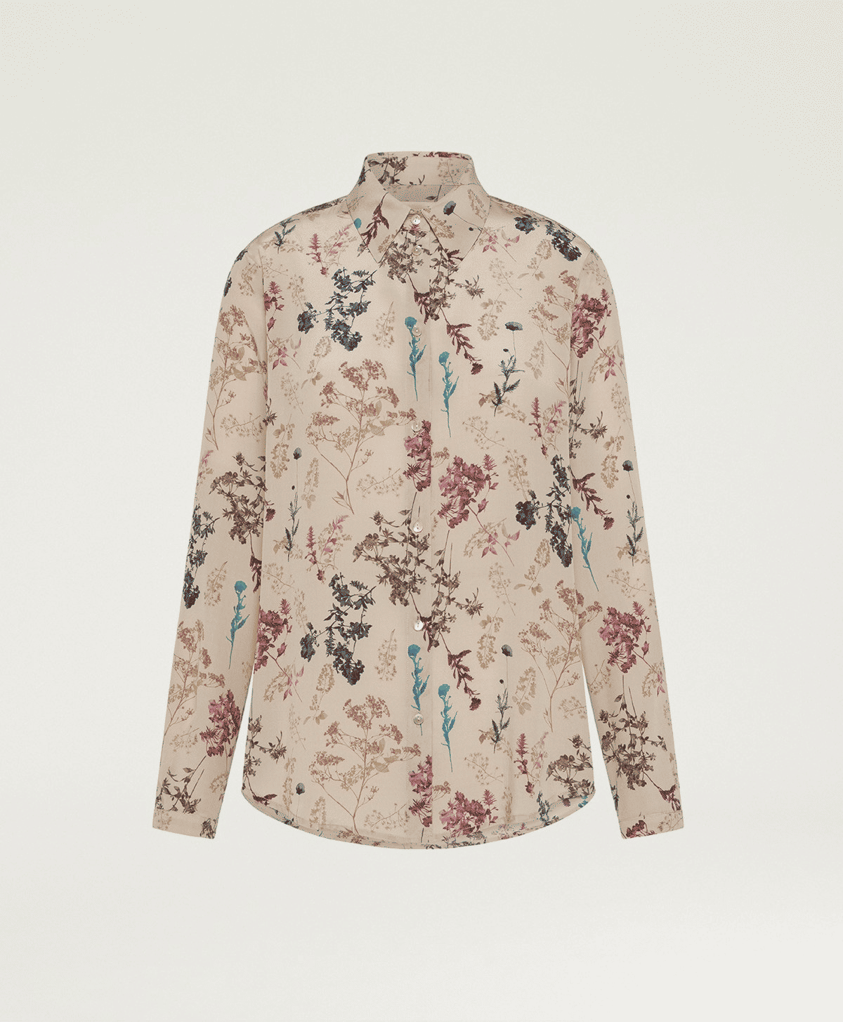 Momoni' Camicia Crêpe de Chine Seta Stampata