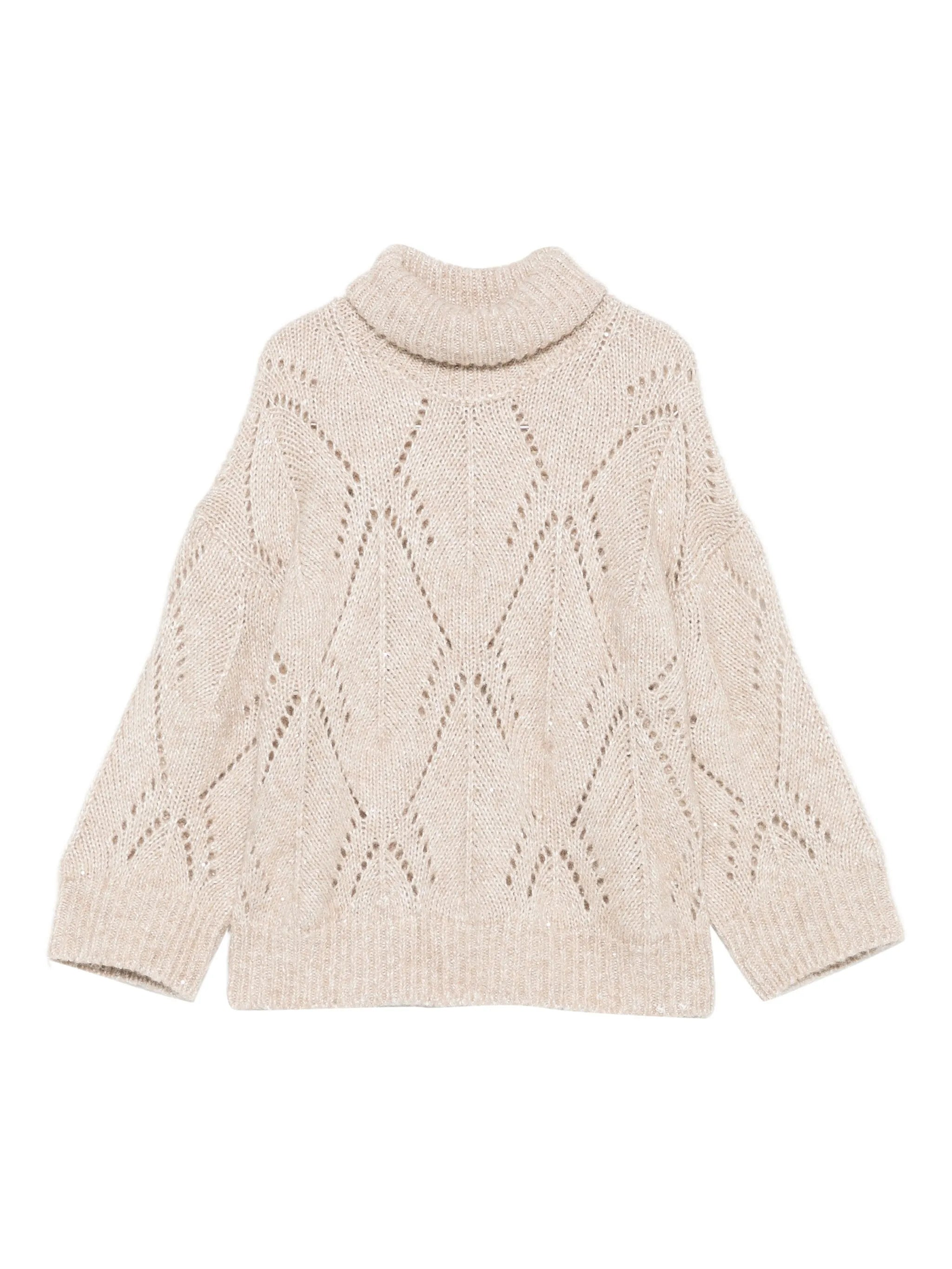 Maglia collo alto in misto alpaca