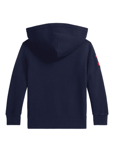Felpa con cappuccio e logo