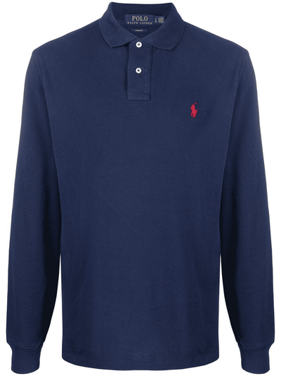 Polo a maniche lunghe con logo