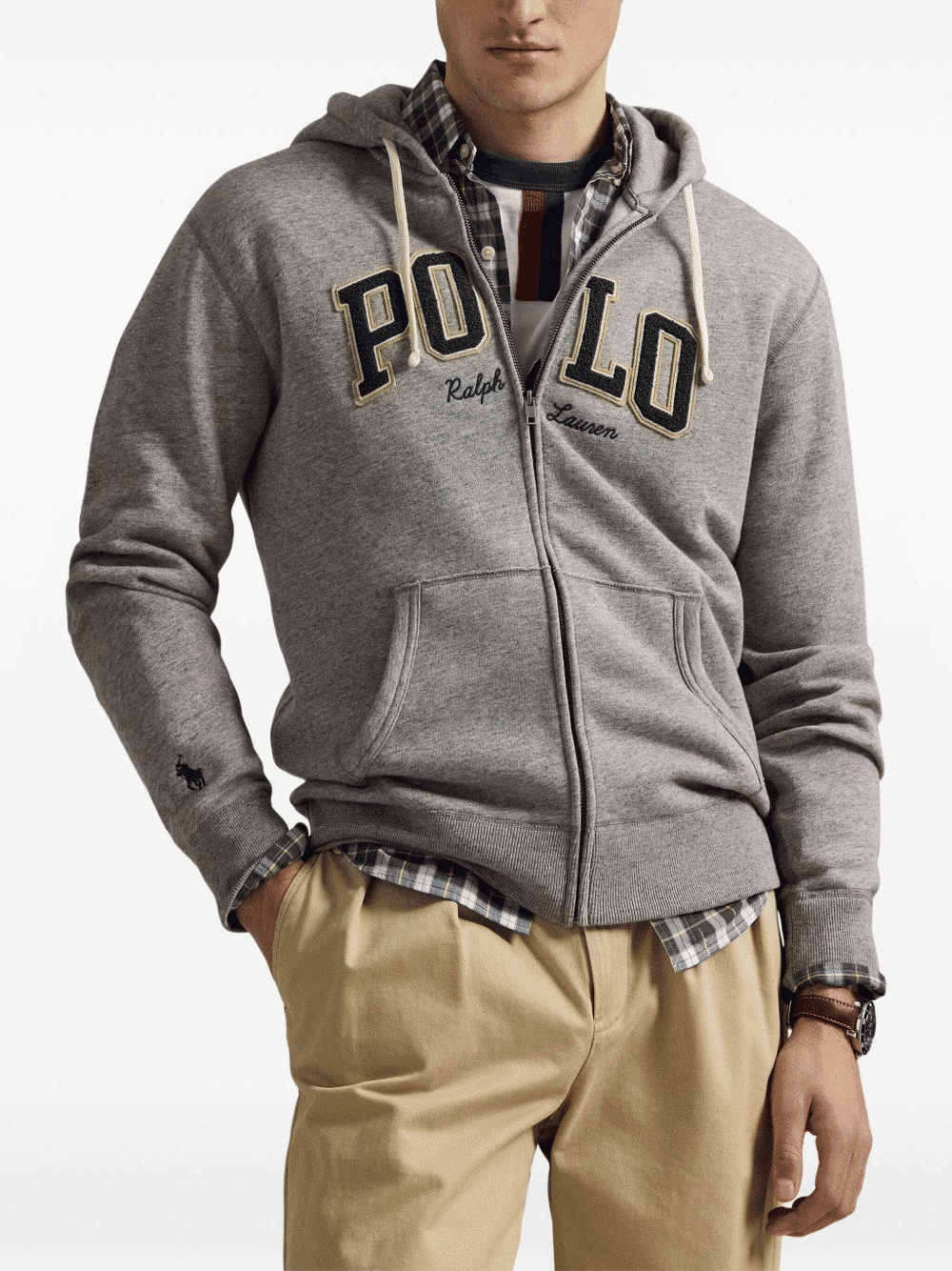 Felpa con cappuccio e zip