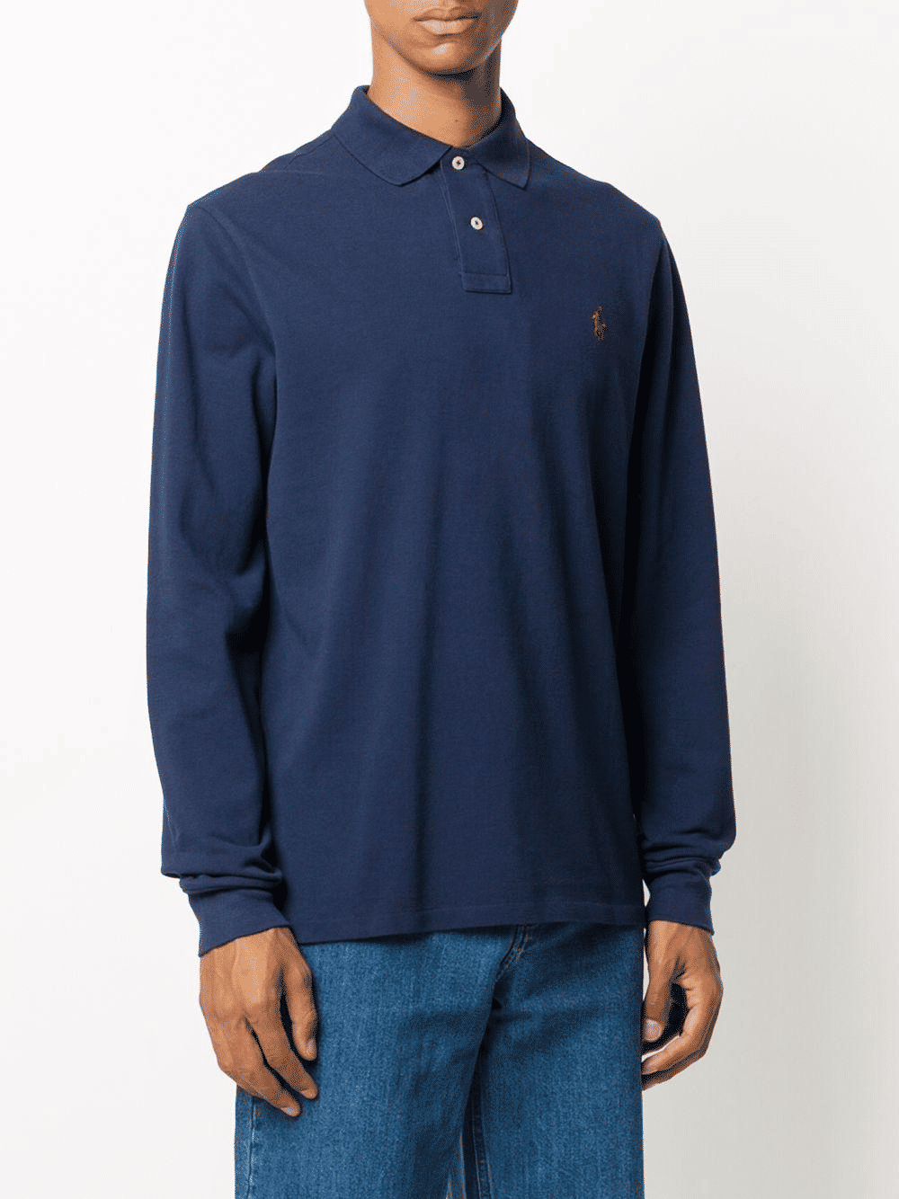 Polo a maniche lunghe con logo