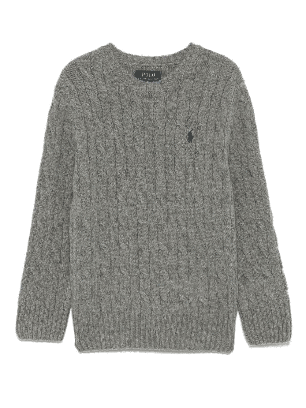 Maglia a trecce con logo