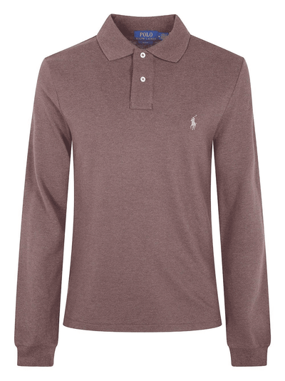 Polo a maniche lunghe con logo