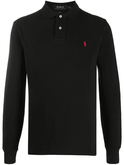 Polo a maniche lunghe con logo