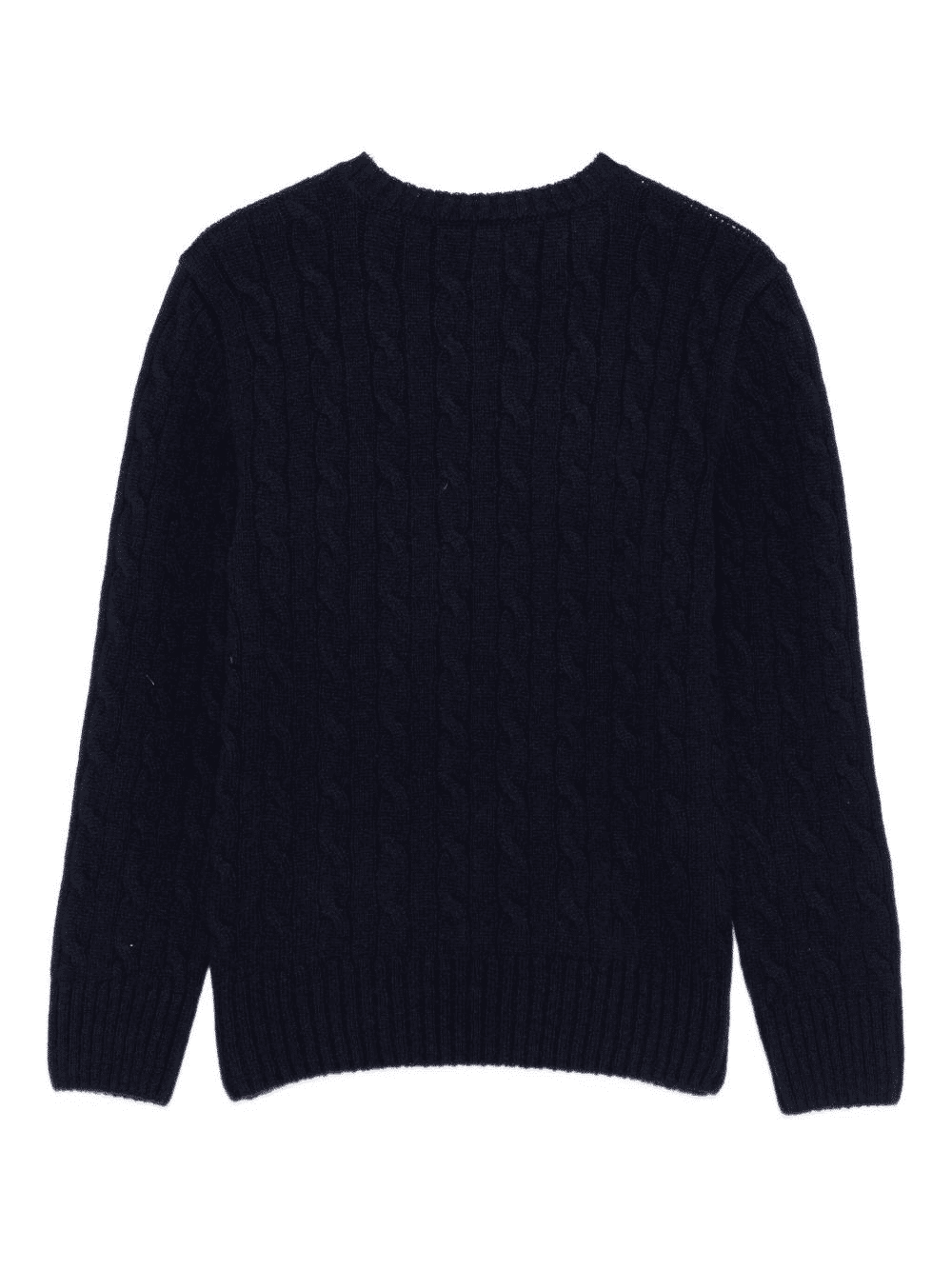 Maglia a trecce con logo