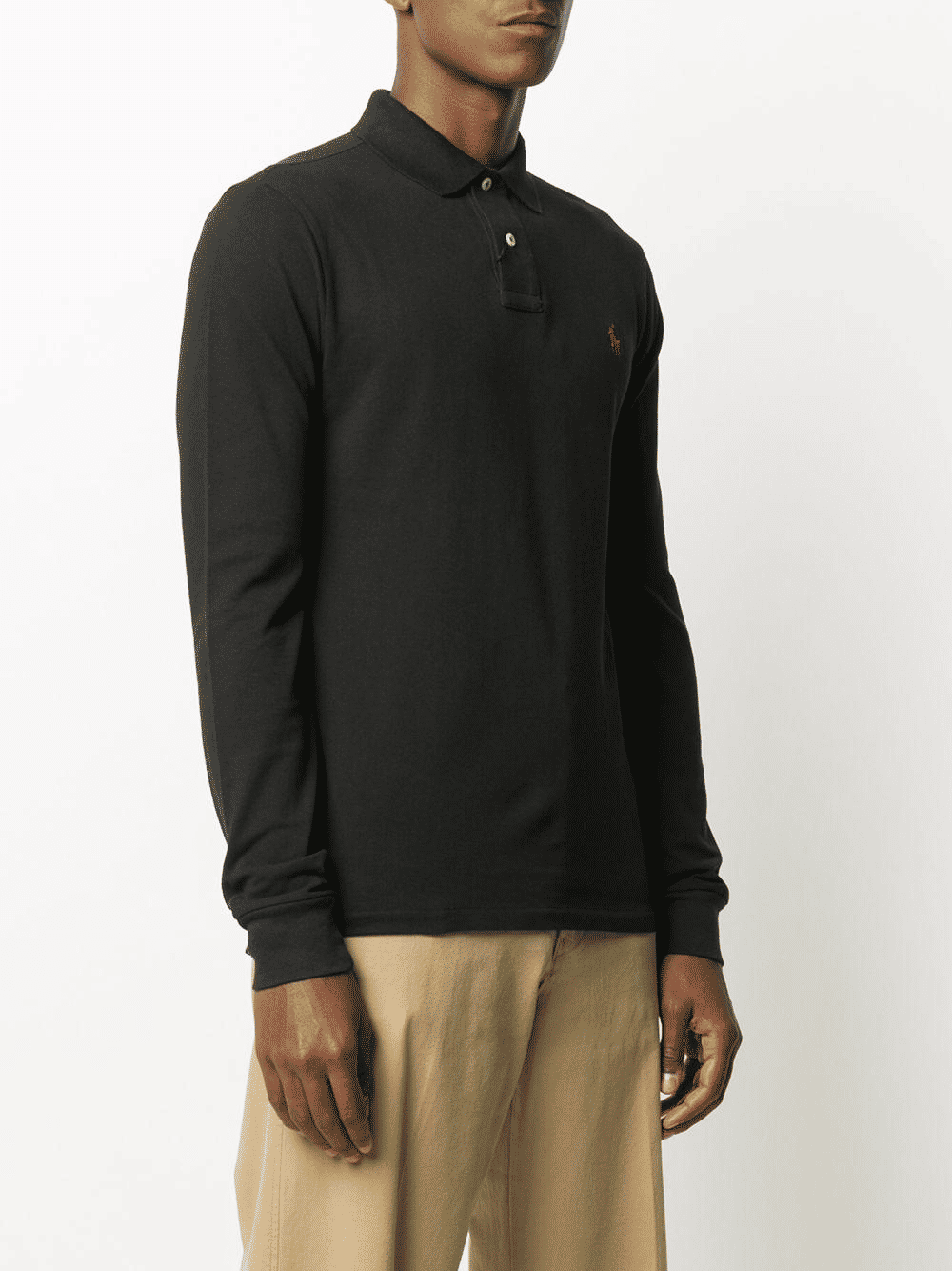 Polo a maniche lunghe con logo
