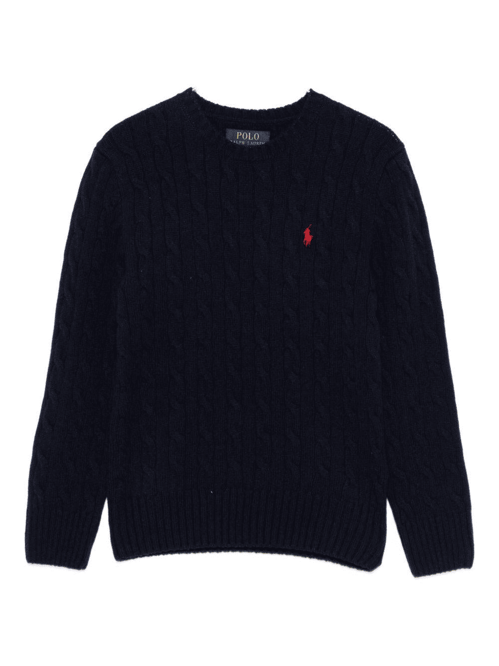 Maglia a trecce con logo
