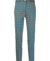 Seventy Pantaloni Blu Geometrici Uomo