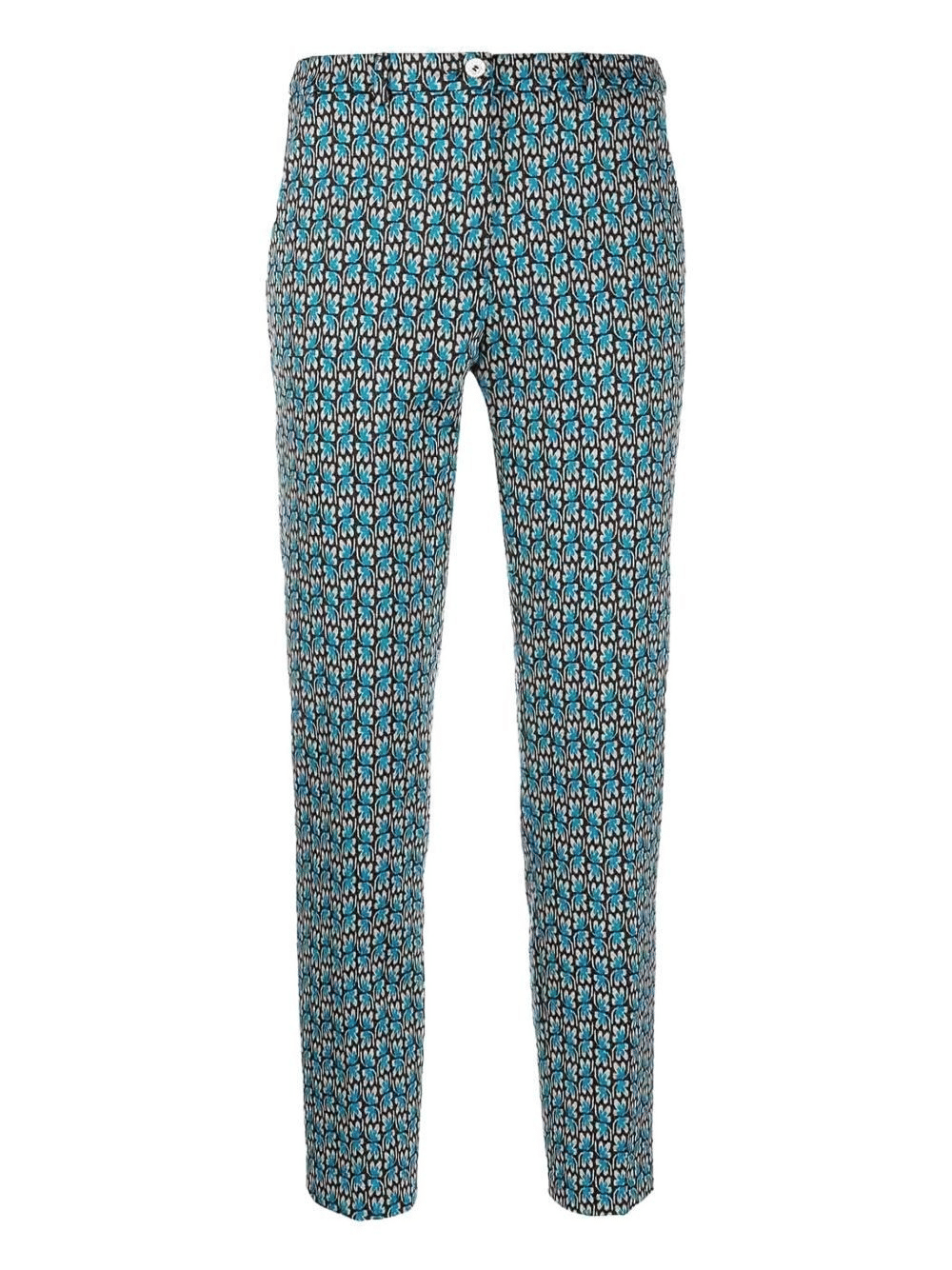 Seventy Pantaloni Blu Geometrici Uomo