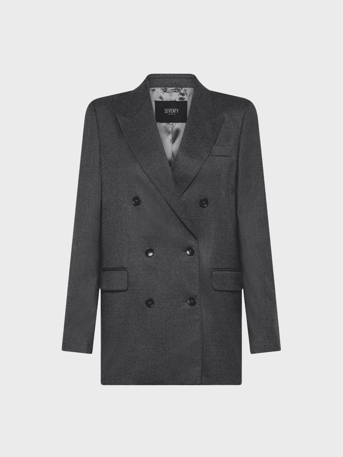 Seventy Giacca Doppiopetto Flanella Uomo Elegante