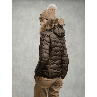 PIUMINO CON BORDO IN PELLICCIA ALDIE