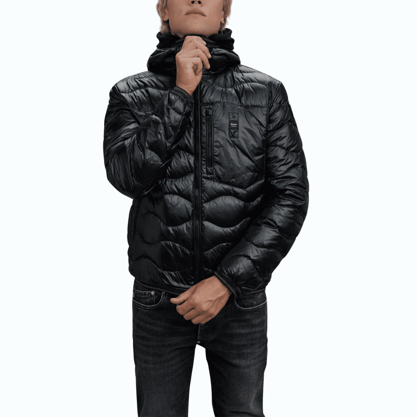Blauer-Giubbotto Wave-Nero