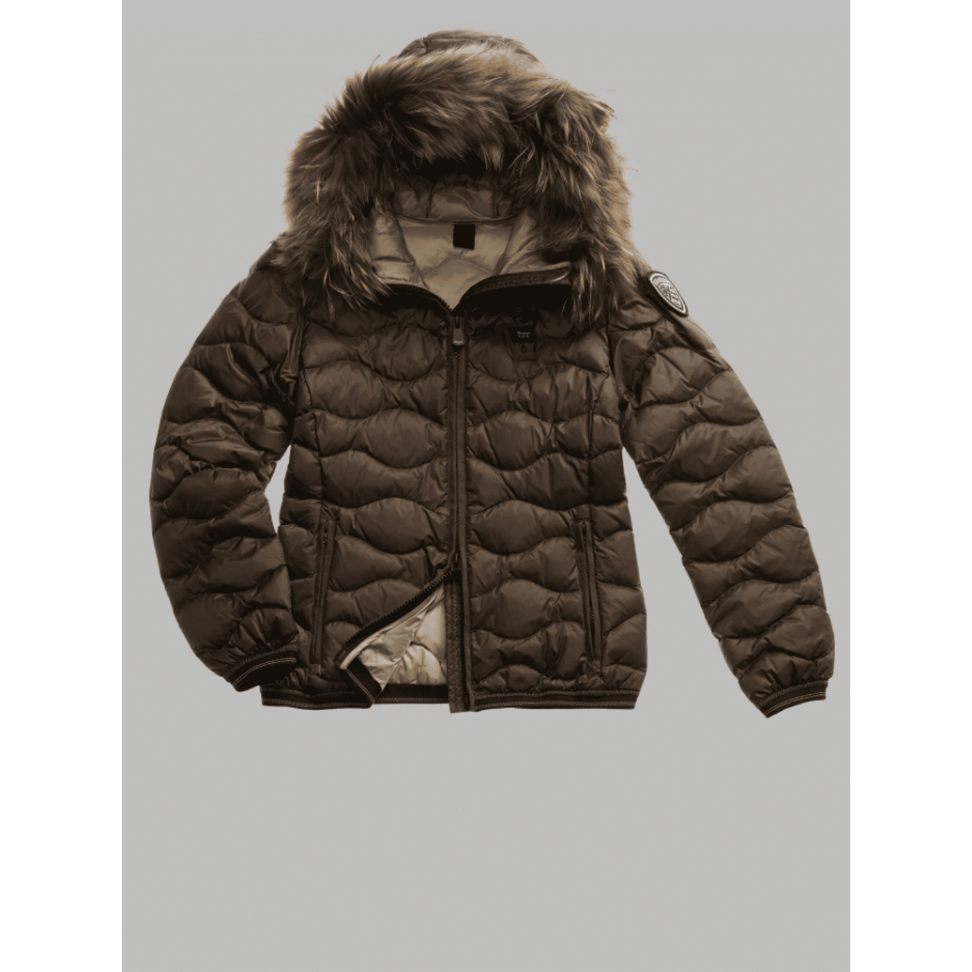 PIUMINO CON BORDO IN PELLICCIA ALDIE