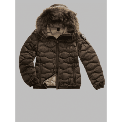 PIUMINO CON BORDO IN PELLICCIA ALDIE
