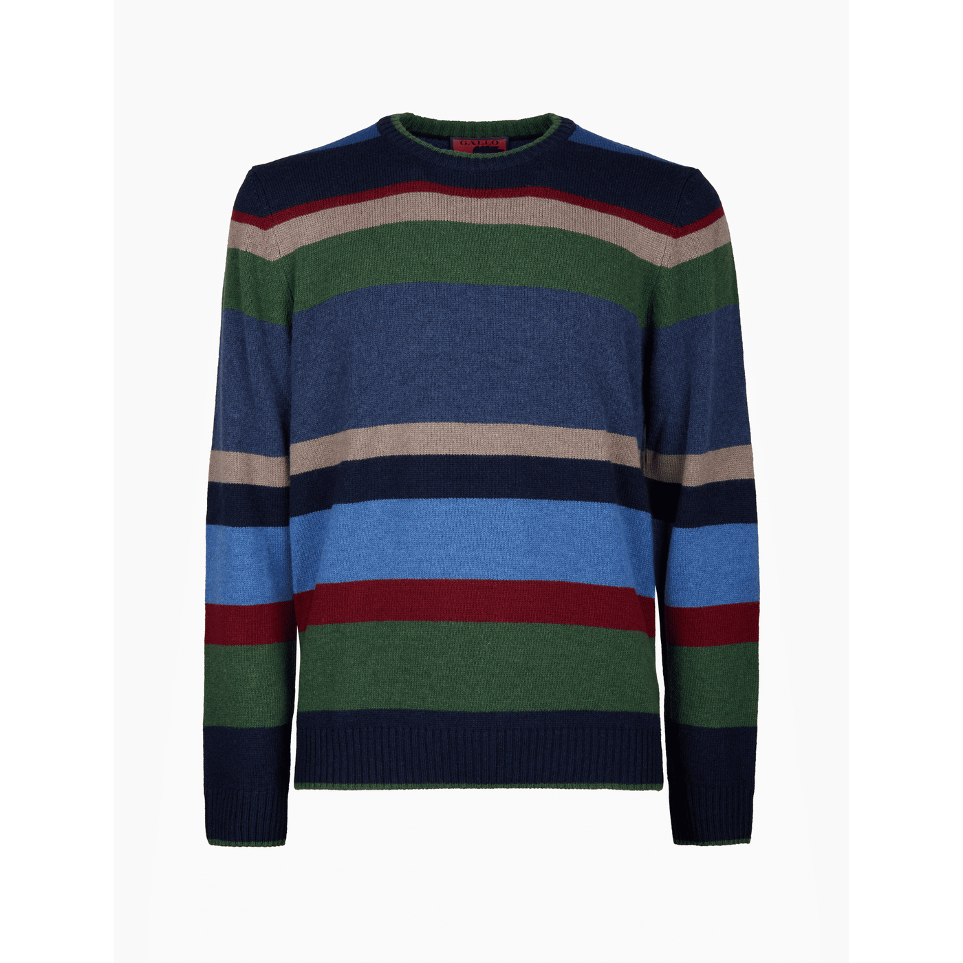 Pull girocollo uomo lana, viscosa e cashmere