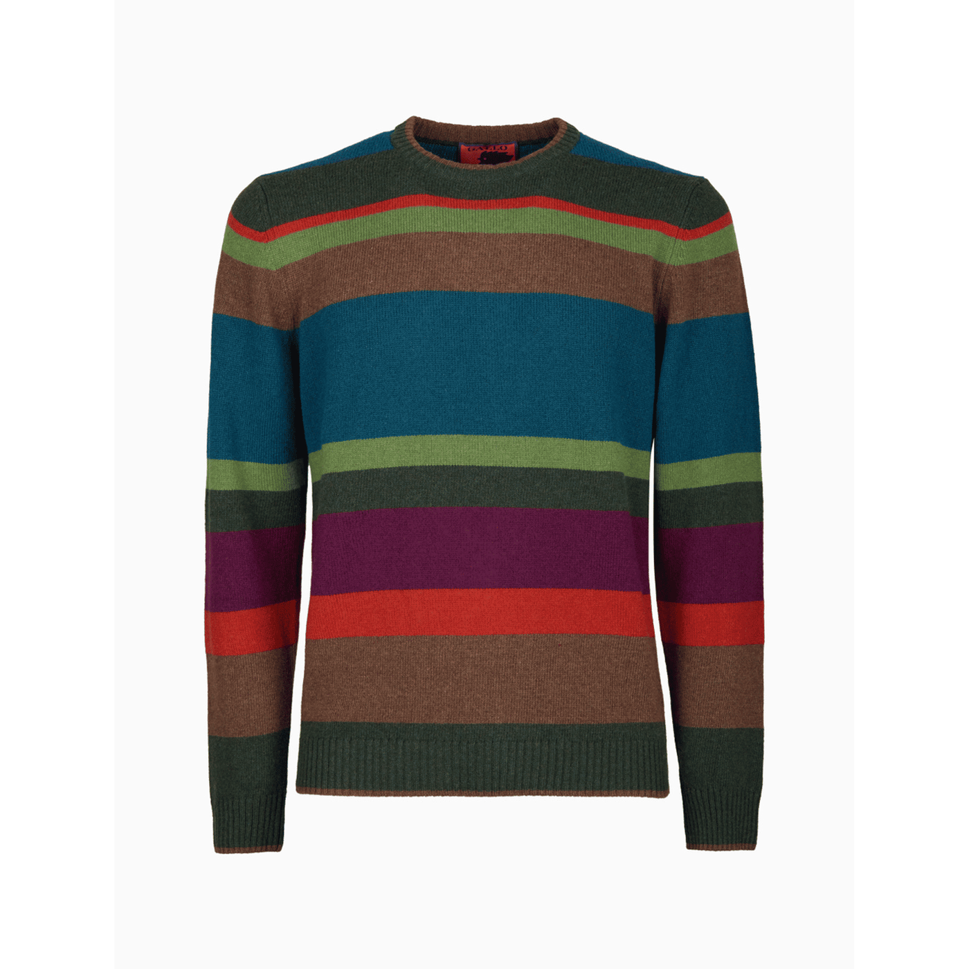Pull girocollo uomo lana, viscosa e cashmere