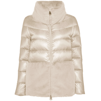 Piumino in eco pelliccia