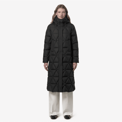 RUENNE THERMO MICROFIBER - Jackets - Lungo - Donna - BLACK PURE-BLACK PURE