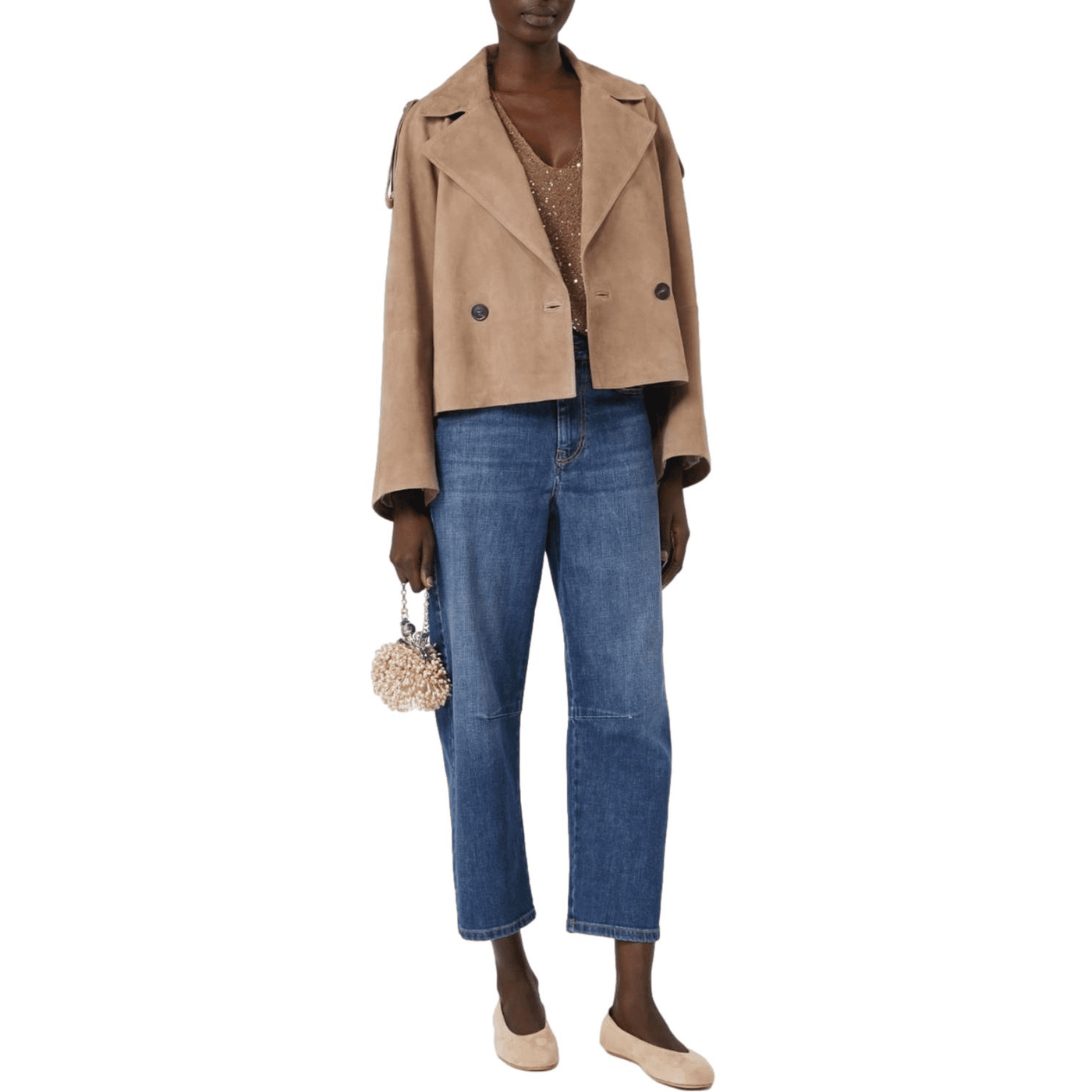 Max Mara Weekend Jeans Caprile Blu Medio Donna