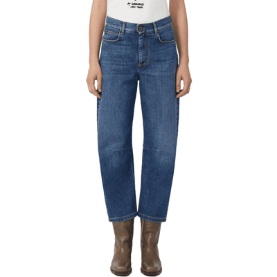 Max Mara Weekend Jeans Caprile Blu Medio Donna