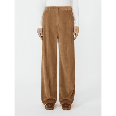 Pantalone ampio in velluto a coste