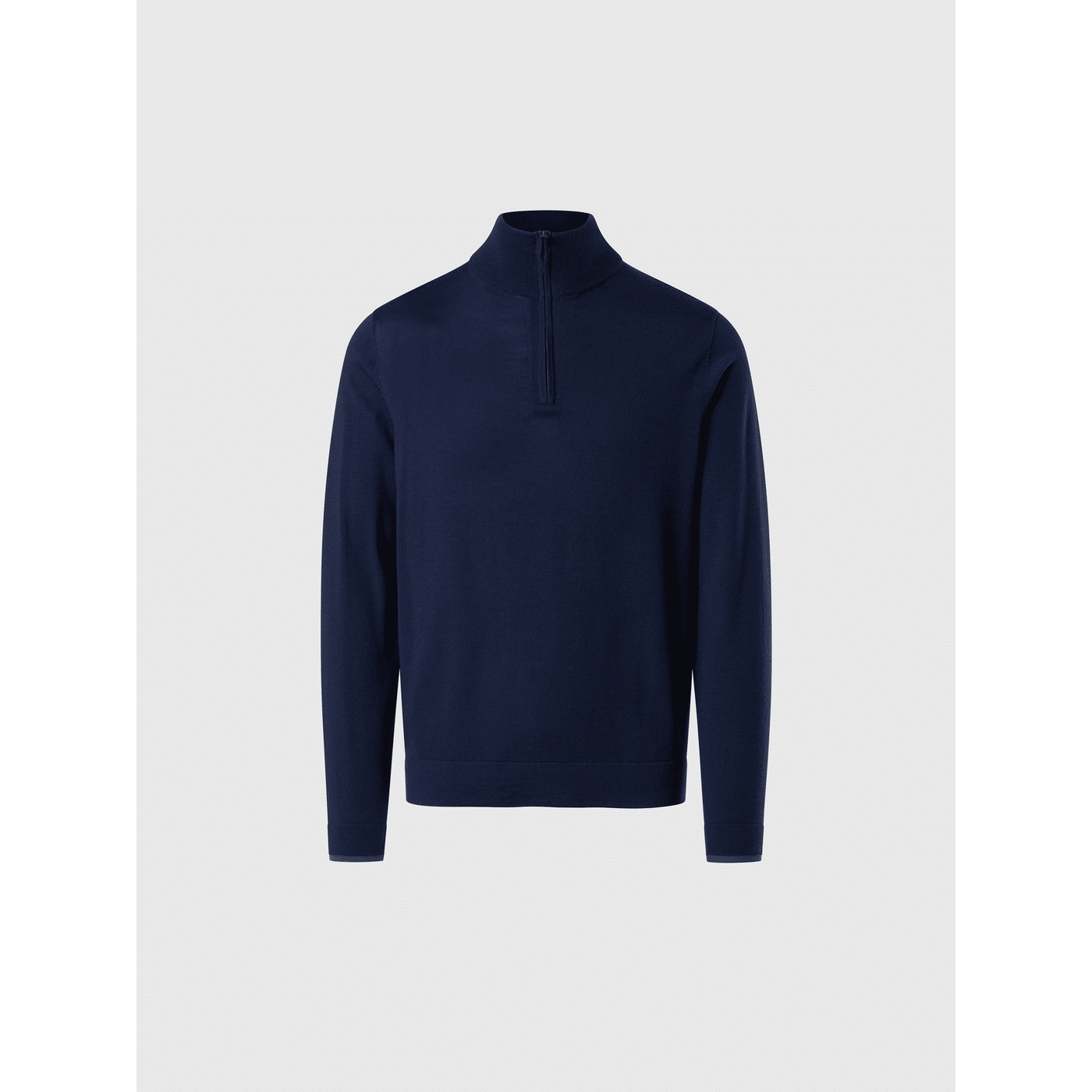 Maglione con mezza zip e spacchetti