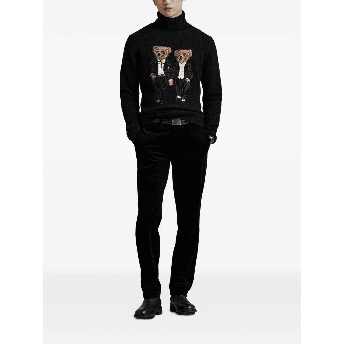Maglione Ralph & Ricky Polo Bear nero