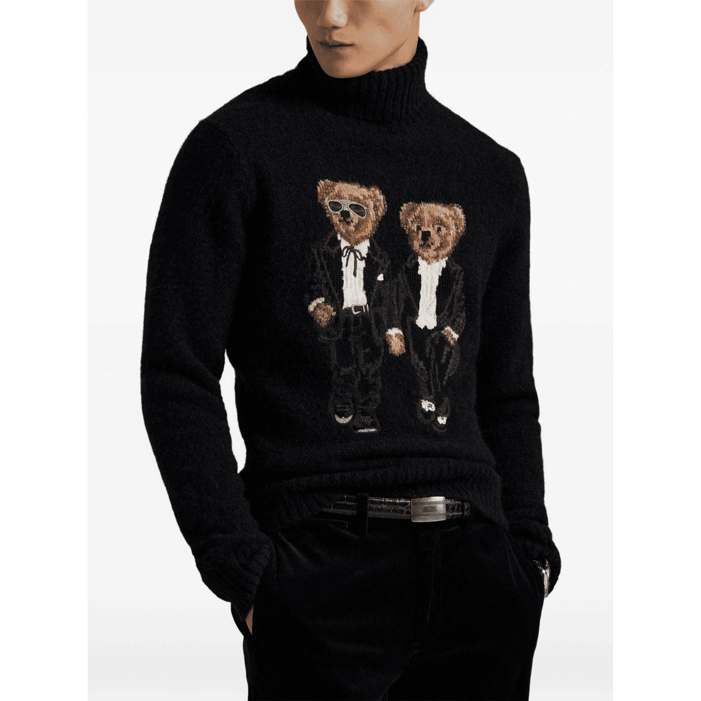 Maglione Ralph & Ricky Polo Bear nero