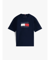 T-shirt in puro cotone con bandiera
