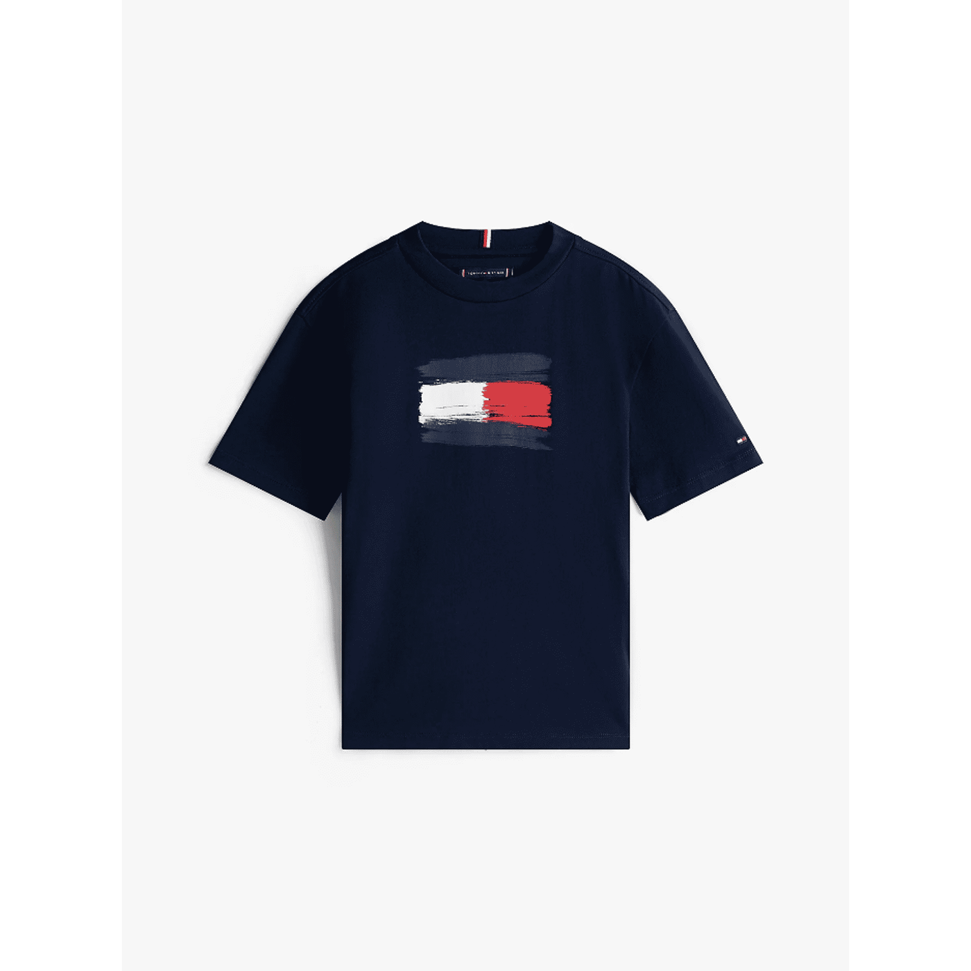T-shirt in puro cotone con bandiera
