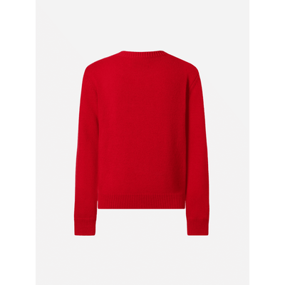 Maglione  Princess in misto cashmere con jacquard Snoopy con applicazione fiocco velluto | PEANUTS SPECIAL EDITION