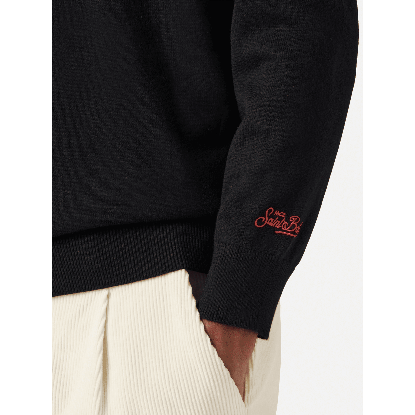 Maglione a girocollo Heron Light con ricamo Caff Corretti  Negroni Sbagliati