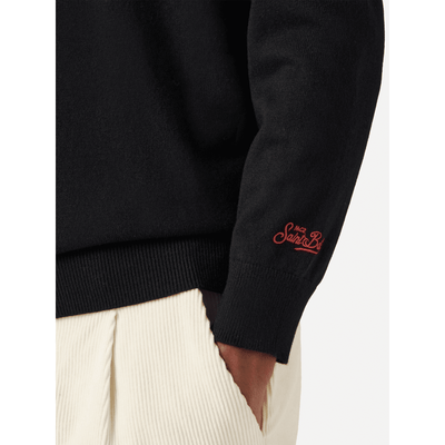 Maglione a girocollo Heron Light con ricamo Caff Corretti  Negroni Sbagliati