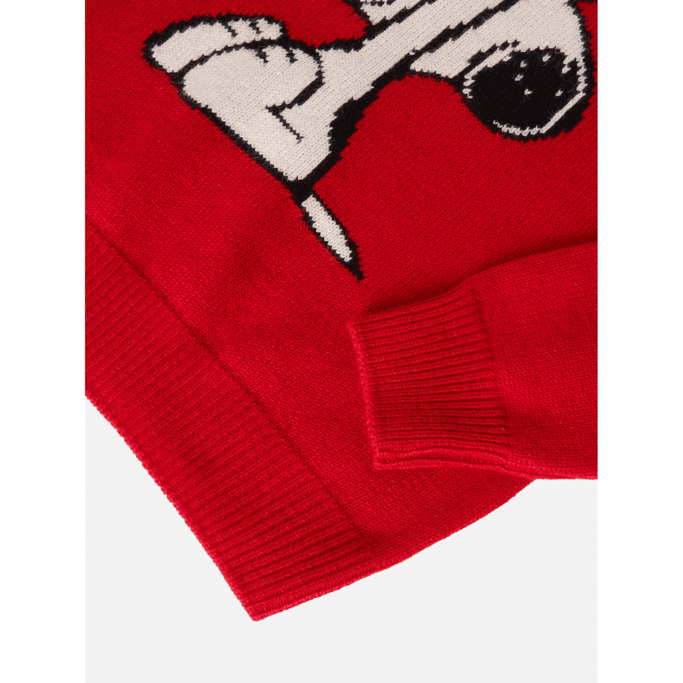 Maglione  Princess in misto cashmere con jacquard Snoopy con applicazione fiocco velluto | PEANUTS SPECIAL EDITION