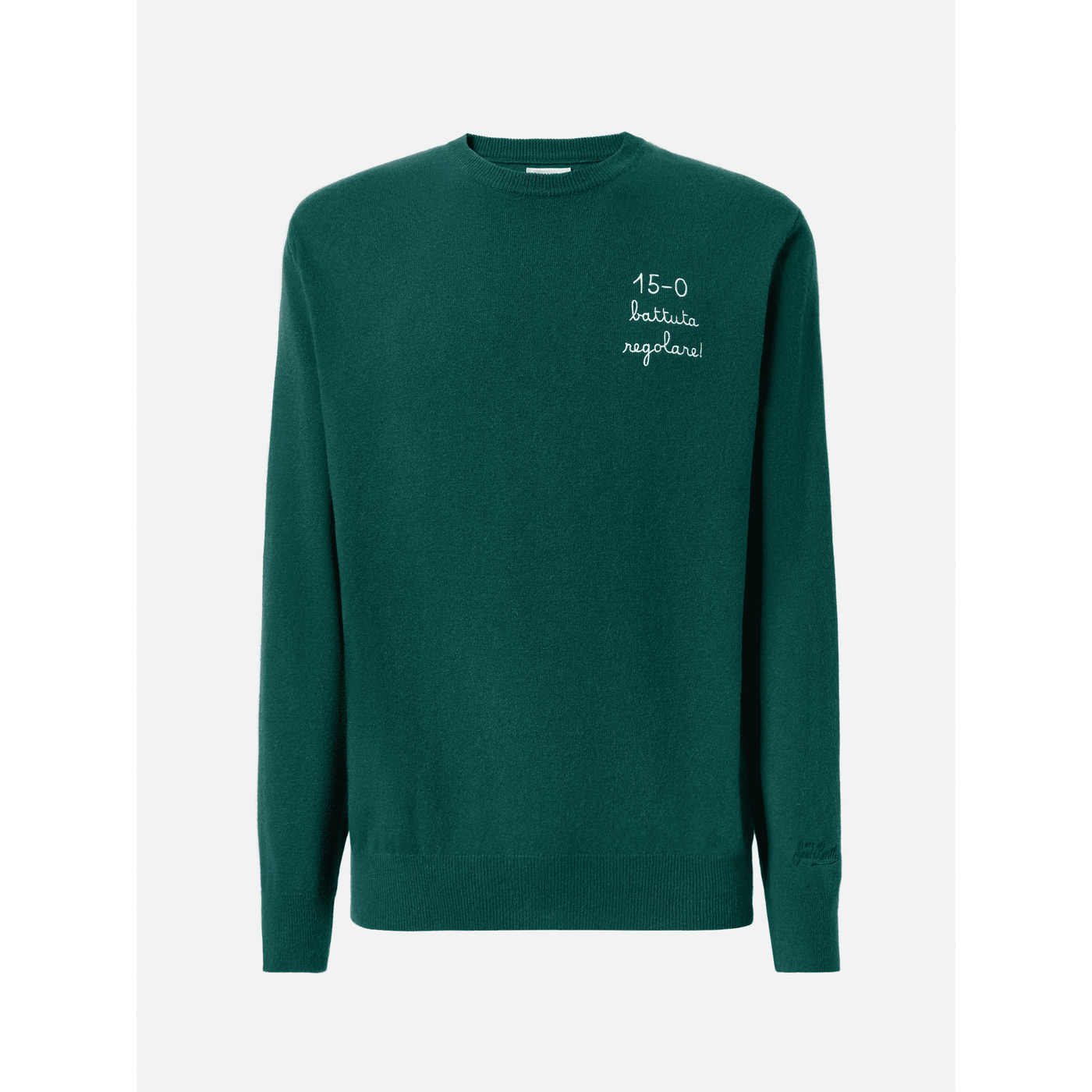 Maglione a girocollo Heron Light con ricamo 15/0 battuta regolare! | VACANZE DI NATALE SPECIAL EDITION