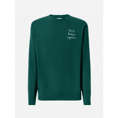 Maglione a girocollo Heron Light con ricamo 15/0 battuta regolare! | VACANZE DI NATALE SPECIAL EDITION