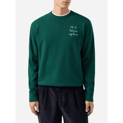 Maglione a girocollo Heron Light con ricamo 15/0 battuta regolare! | VACANZE DI NATALE SPECIAL EDITION