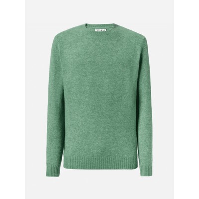 Maglione Regent in alpaca stretch verde salvia