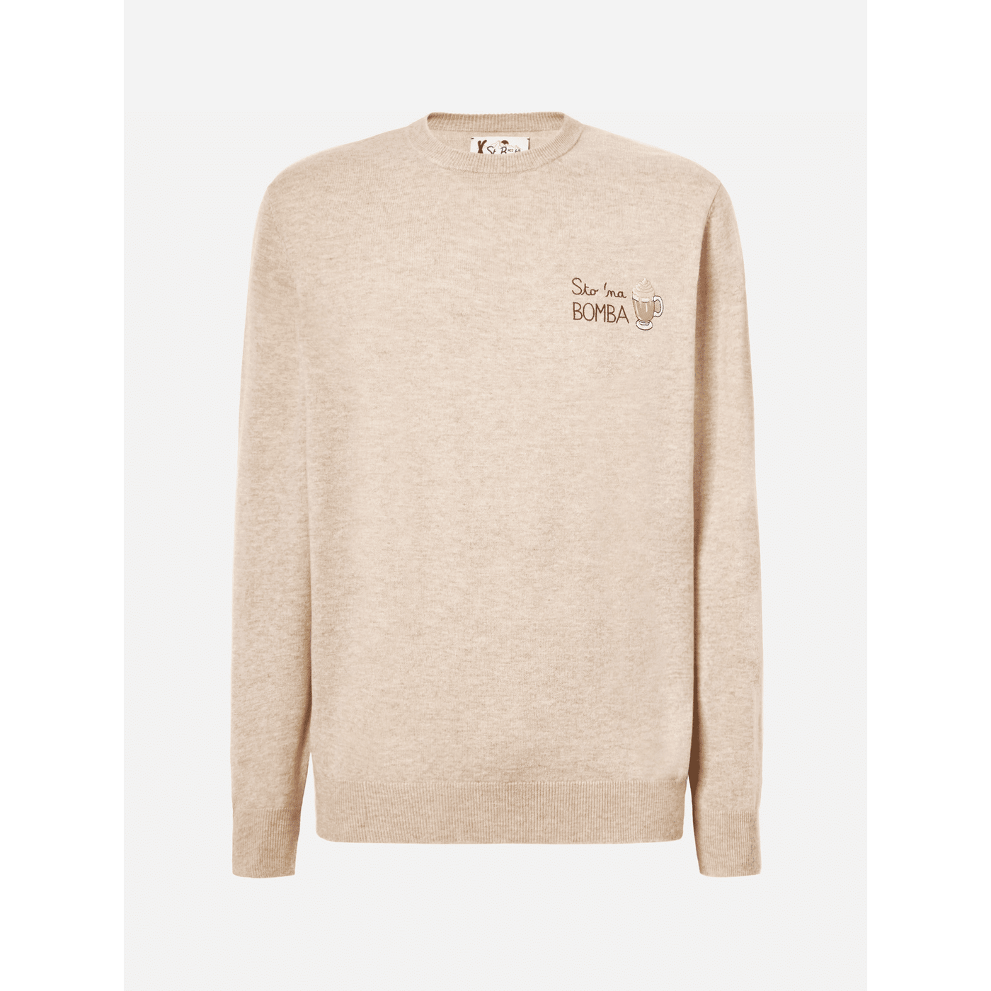 Maglione a girocollo Heron Light con ricamo Sto na bomba