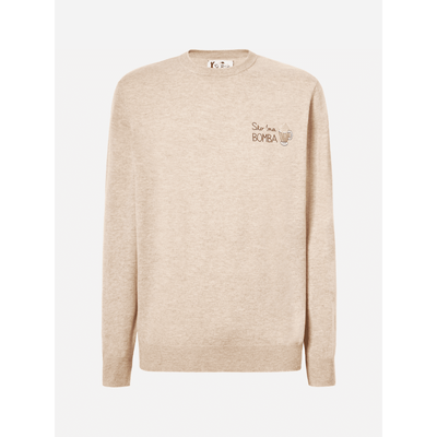 Maglione a girocollo Heron Light con ricamo Sto na bomba