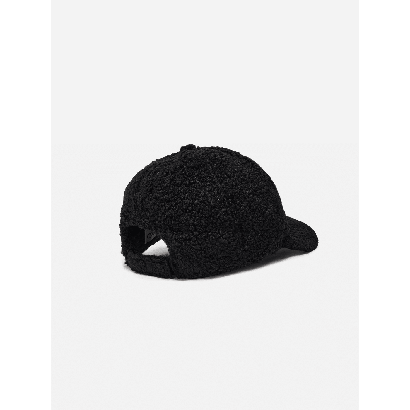Cappello con visiera Baseball in sherpa nero