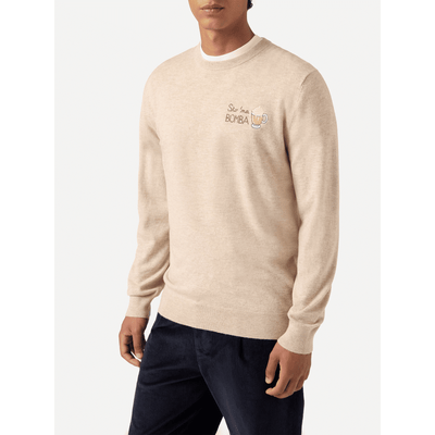 Maglione a girocollo Heron Light con ricamo Sto na bomba