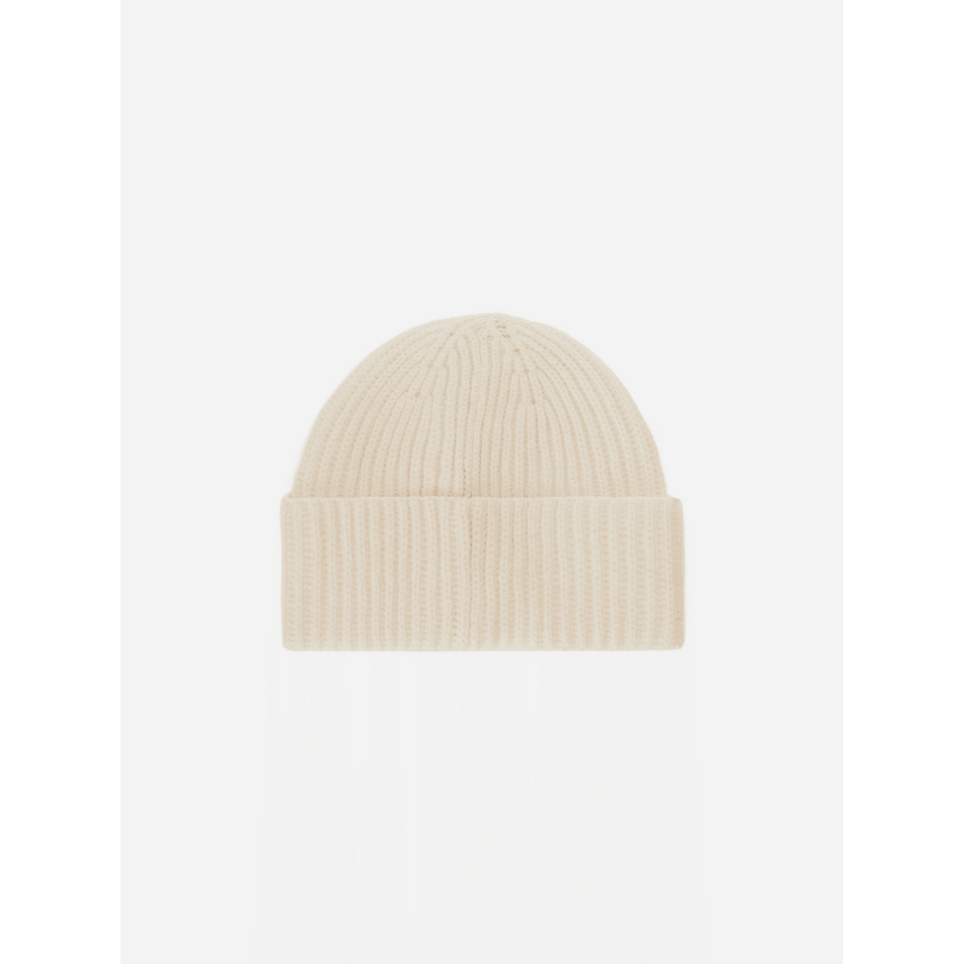 Berretto Moss Jr in maglia bianca a coste con ricamo St. Barth