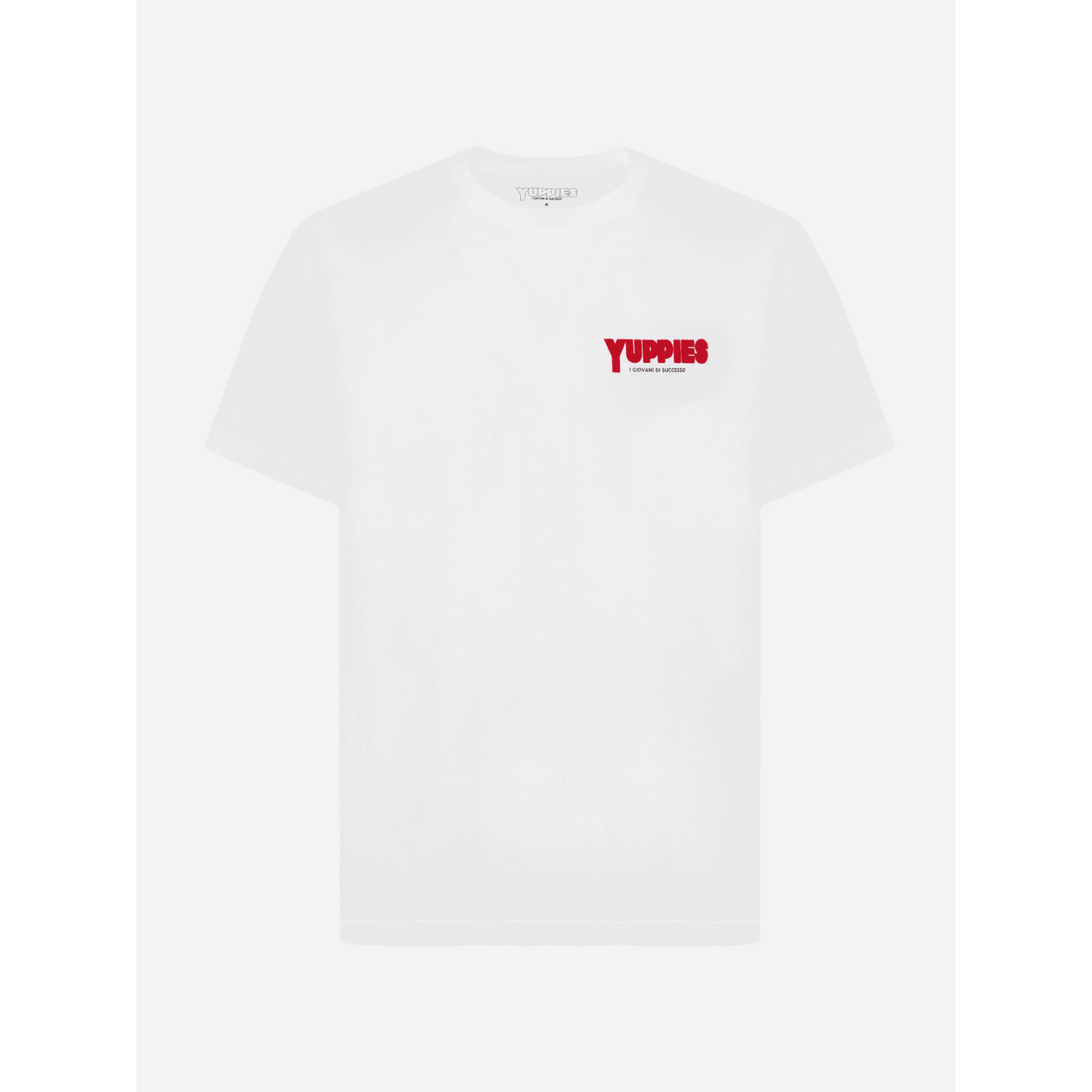 T-shirt Arnott Warm in cotone invernale bianco con stampa Yuppies | YUPPIES SPECIAL EDITION