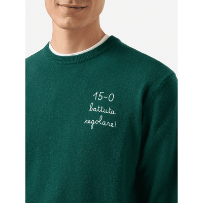 Maglione a girocollo Heron Light con ricamo 15/0 battuta regolare! | VACANZE DI NATALE SPECIAL EDITION