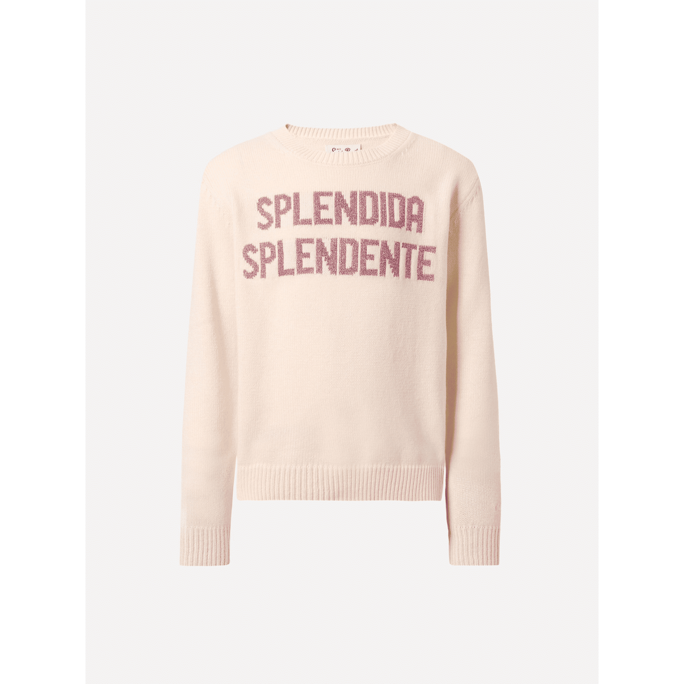 Maglione  Princess in misto cashmere e con jacquard lurex Splendida Splendente