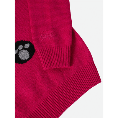 Maglione  Princess in misto cashmere  con patch panda Trudi | TRUDI SPECIAL EDITION